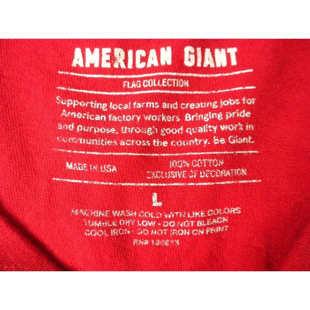 American Giant tag measurements